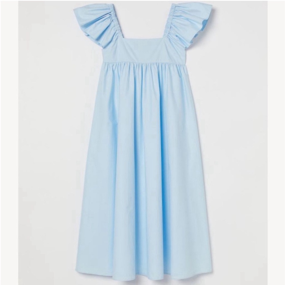 H&M flutter sleeve midi dress